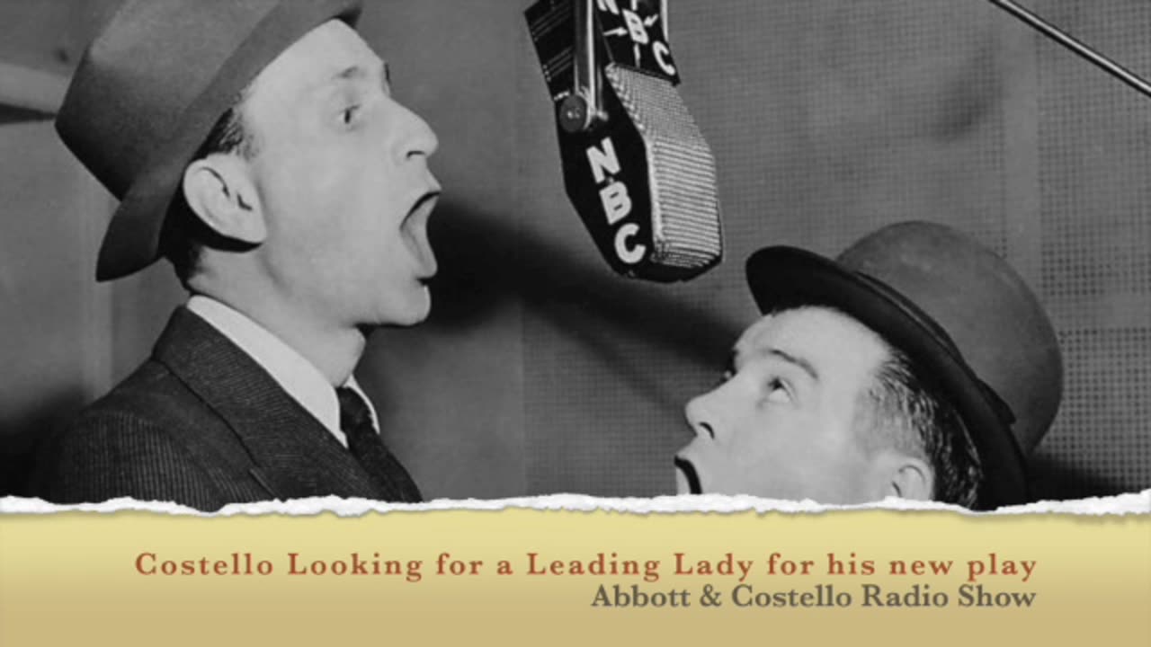 Costello Looking For A Leading Lady For His New Play