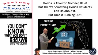 Florida is About to Go Deep Blue! But There’s Something Florida Residents Can Do About It.