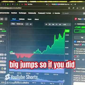flare flr coin good move from yesterday up 19% so far! #fyp