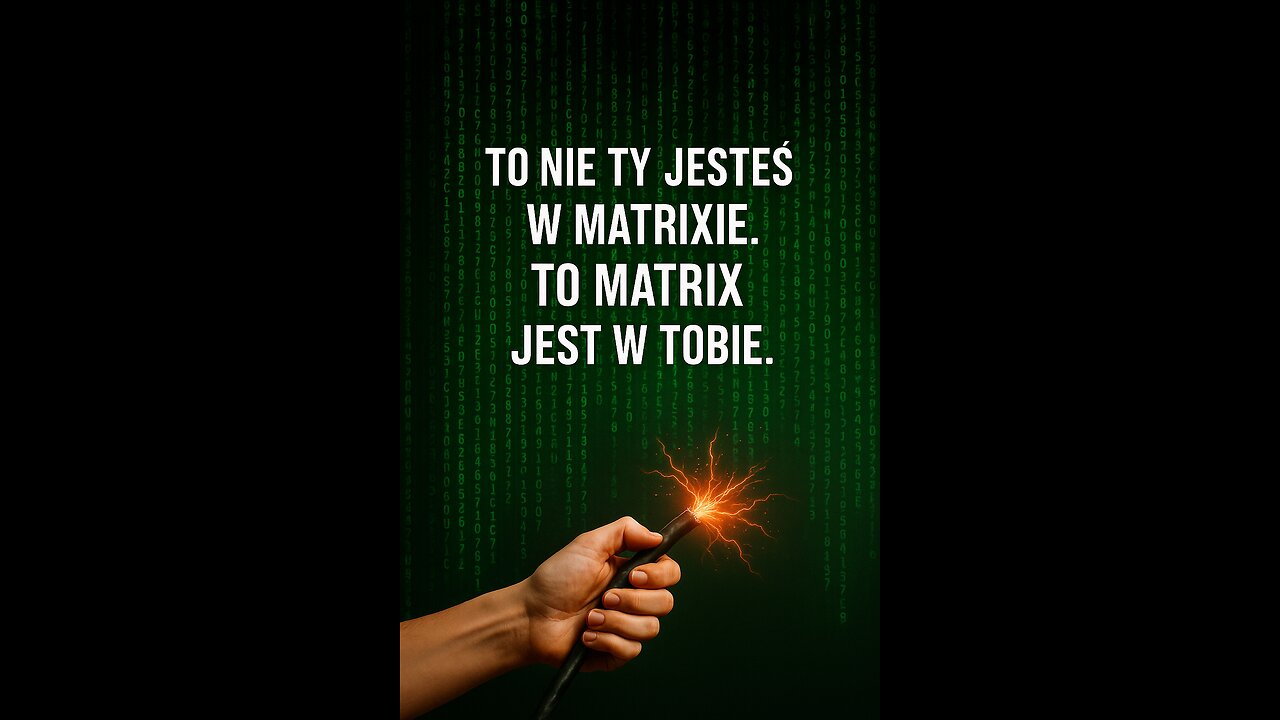 To nie Ty jesteś w Matrixie. To Matrix jest w Tobie.
