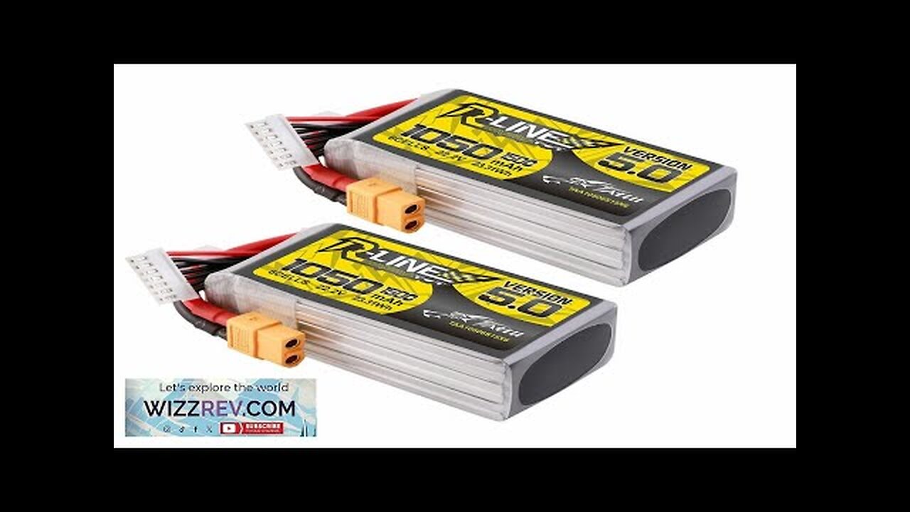 TATTU R-LINE V5.0 22.2V 1050mAh 150C 6S1P LiPo Battery XT60 Plug Review