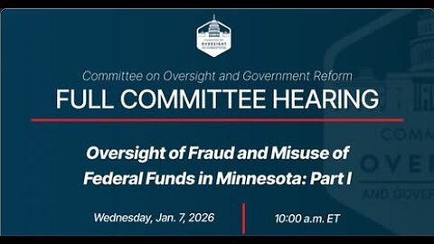 Oversight of Fraud and Misuse of Federal Funds in Minnesota: Part I