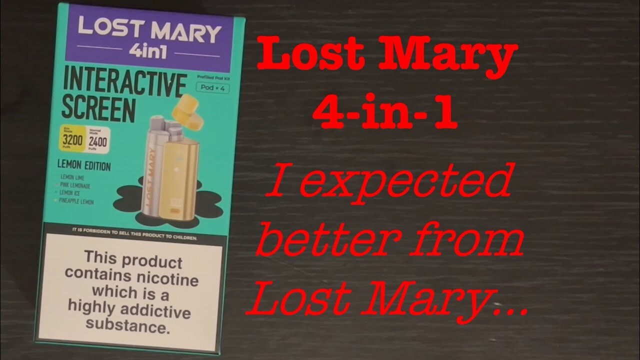 The Lost Mary 4-in-1 leaves a lot to be desired… unboxing review