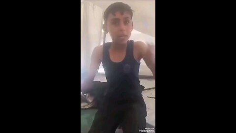 not starving Palestinian child dumbbells