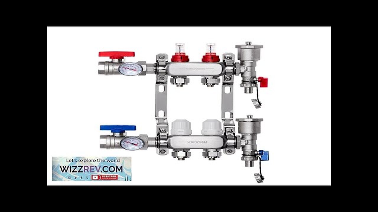 VEVOR 2-Branch Radiant Heat Manifold 1/2" PEX Tubing Floor Heating Manifold Set Review