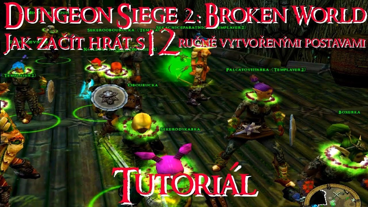 Dungeon Siege 2ː Broken World - Návod, jak začít hru s 12 vlastními postavami {CZ}