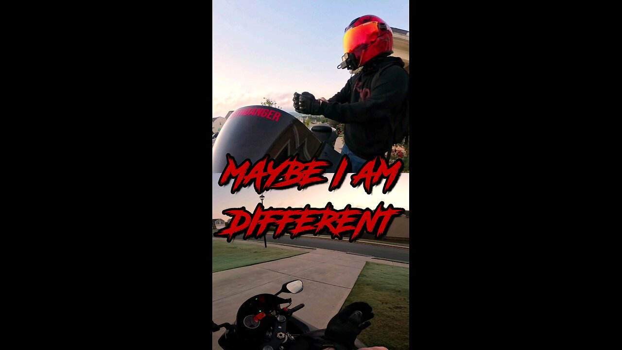 Maybe I am different...