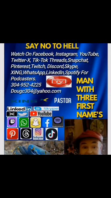 THE WORLD FAMOUS TELEVANGELIST, PROPHET THE BISHOP DOUG. 304 - 952 - 4225 Dougc304@yahoo.com