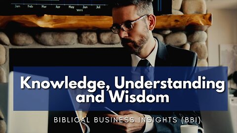 Dr. Myles Munroe distinguishes between knowledge, understanding, and wisdom