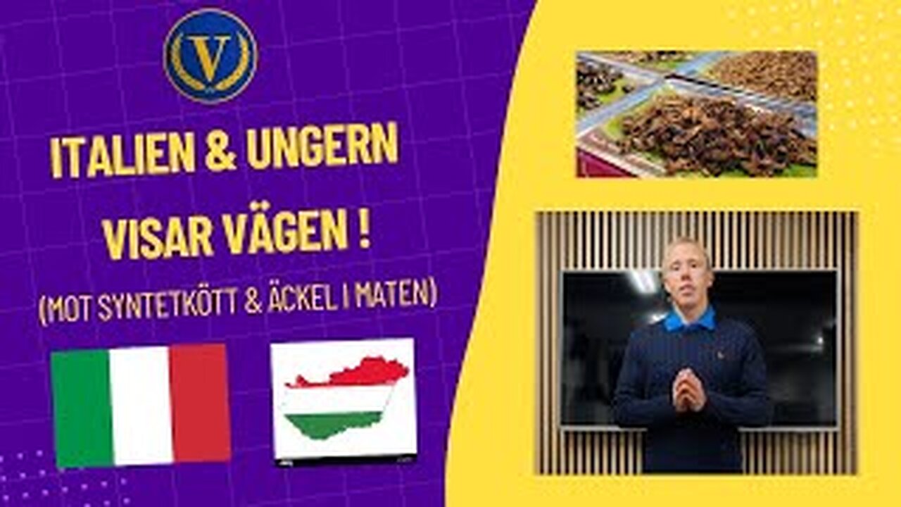 Italien och Ungern visar vägen (mot syntetkött och äckel i maten)