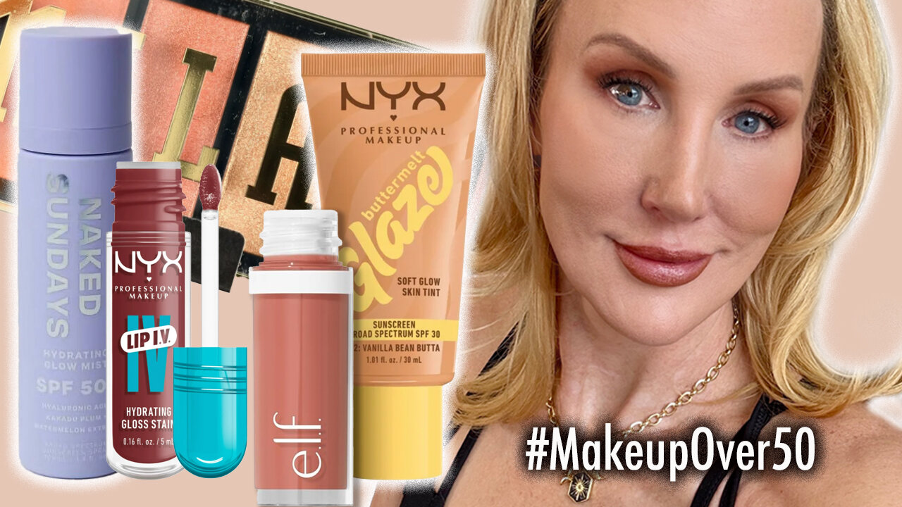NEW Drugstore Makeup - Over 50 Makeup #MakeupForMatureSkin