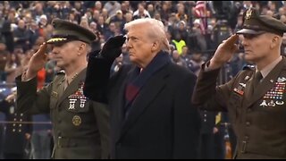Trump Salutes During an Epic Rendition of the National Anthem at the Army-Navy Game