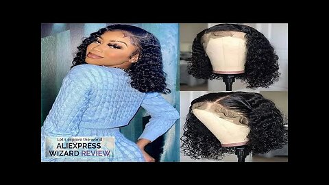 Bob Lace Wig Black Curly For Women Deep Water Curly Wave Human Review