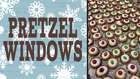 Making Pretzel Windows - No Bake Christmas Cookies