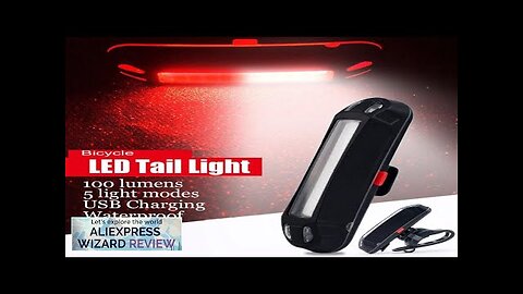 Ultra Bright Bike Tail Light USB Rechargeable Bicycle LED Rear Lamp Review