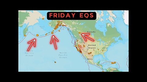 4.0 Earthquake Canada. Aleutian Trench Earthquake activity. Friday update.