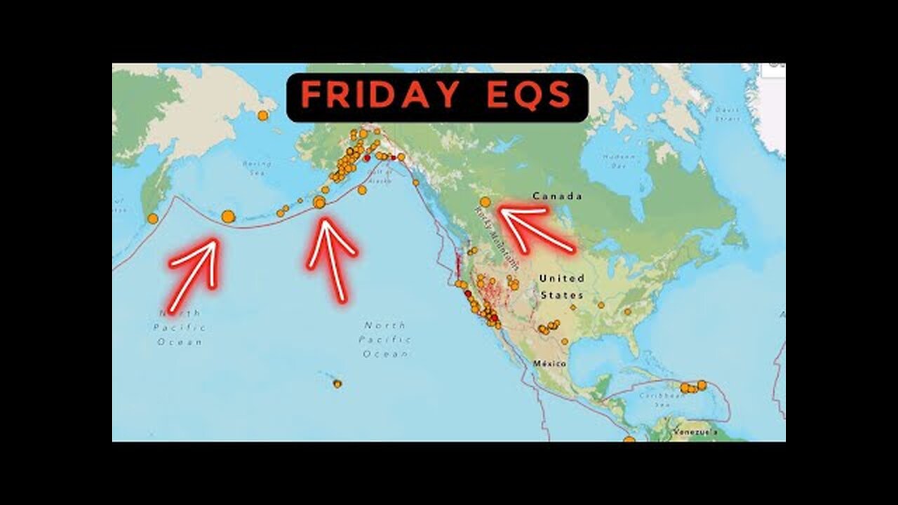 4.0 Earthquake Canada. Aleutian Trench Earthquake activity. Friday update.
