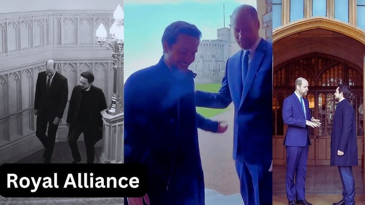 Prince William Welcoming The Crown Prince of Jordan, Al Hussein bin Abdullah