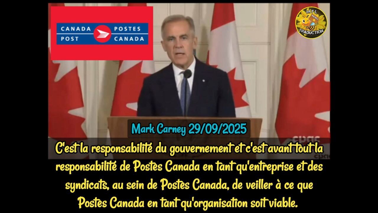 MARK CARNEY, POSTE CANADA