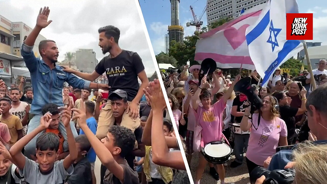 Palestinians celebrate Trumps peace deal in the streets of Gaza, while Israelis dance in Tel Aviv