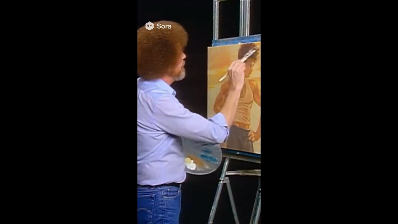 Bob Ross painting