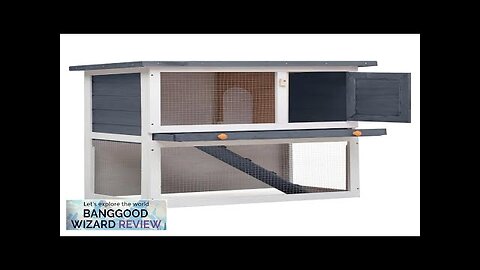 EU Direct vidaXL 170831 Outdoor Rabbit Hutch 1 Door 90 x 45 Review