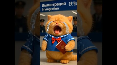 Meow Meow Sad Song 😿 Orange Cat Cries During Trip to Japan