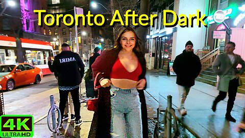 【4K】Late Night Downtown Toronto Friday Night Canada 🇨🇦