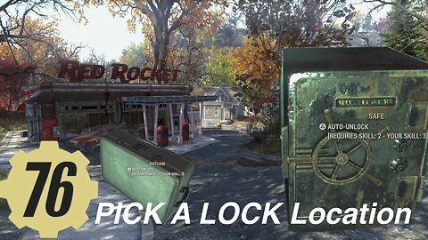 Fallout 76 Pick a lock locations Guide daily challenge- pick a lock