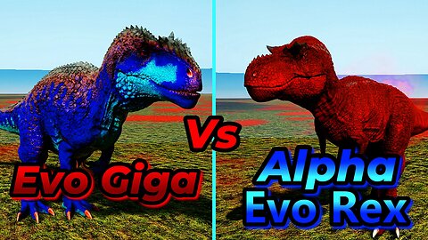 Alpha Evo Rex Vs Evo Giga | Ark Survival Ascended | Ark Mods | Ark Battles | Gameplay