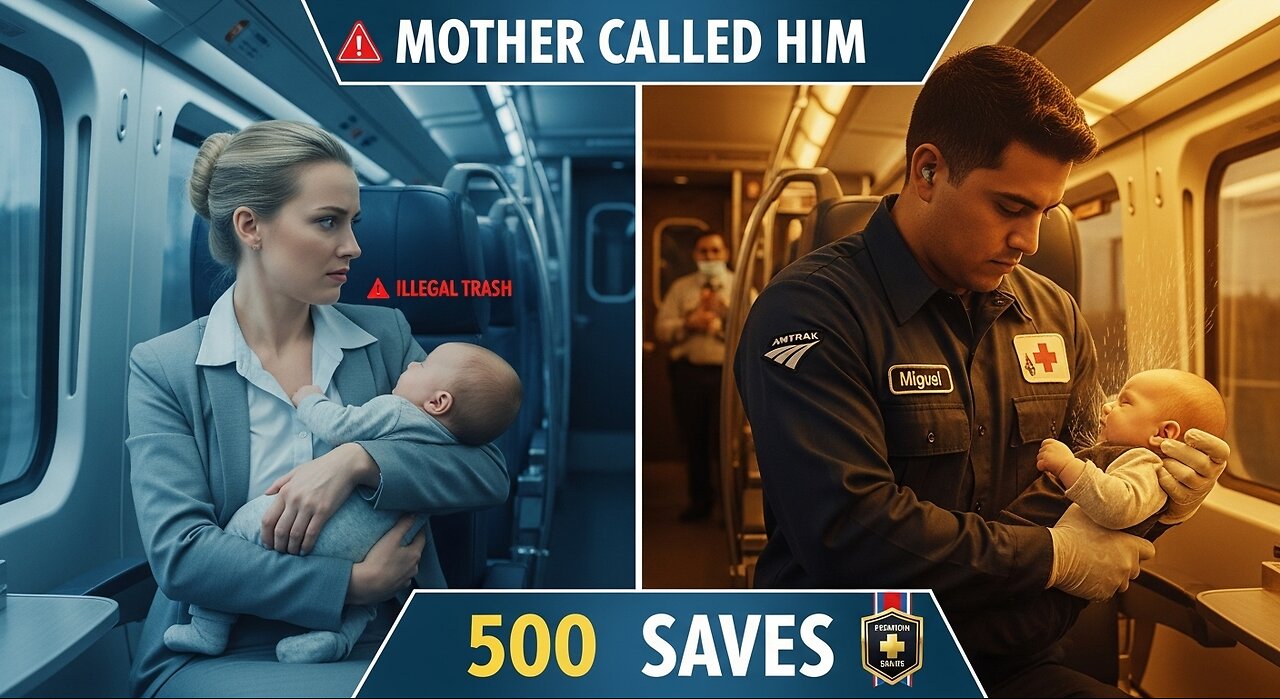 Mother Called Train Worker 'ILLEGAL TRASH'... Until Baby STOPPED BREATHING and His 500 Saves Emerged