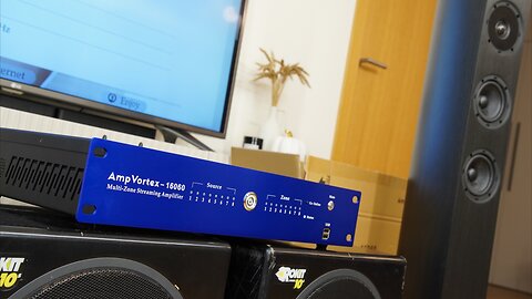 AmpVortex 8 zone amplifier for 16 speakers