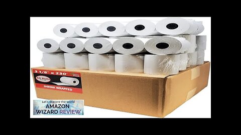 (50 Rolls) 3 1/8 x 230 Thermal Paper Receipt Rolls (55 GSM Review