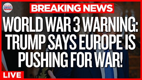 LIVE | Trump says Europe making WW3 inevitable, Global disaster coming through Russia Ukraine War?