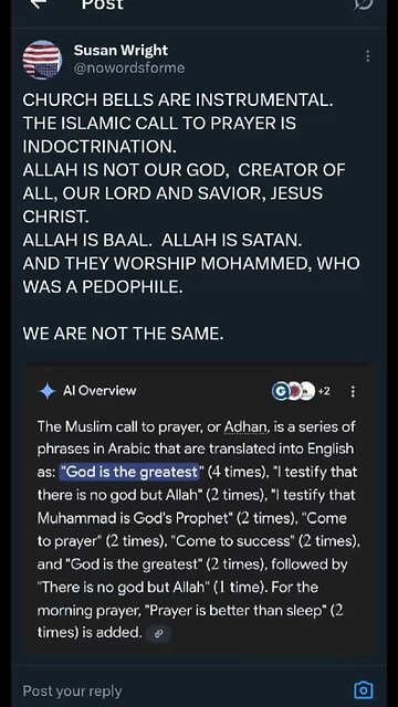 CHURCH BELLS VS MUSLIM PRAYER CALL