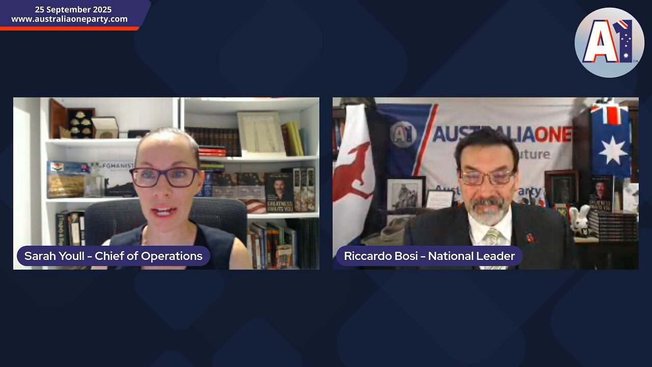 AustraliaOne Party (GR) - Bolus Time (25 September 2025)