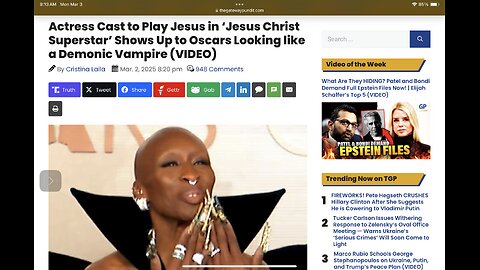 Actress Cast to Play Jesus in ‘Jesus Christ Superstar’ Shows Up to Oscars Looking like a Demonic Vam