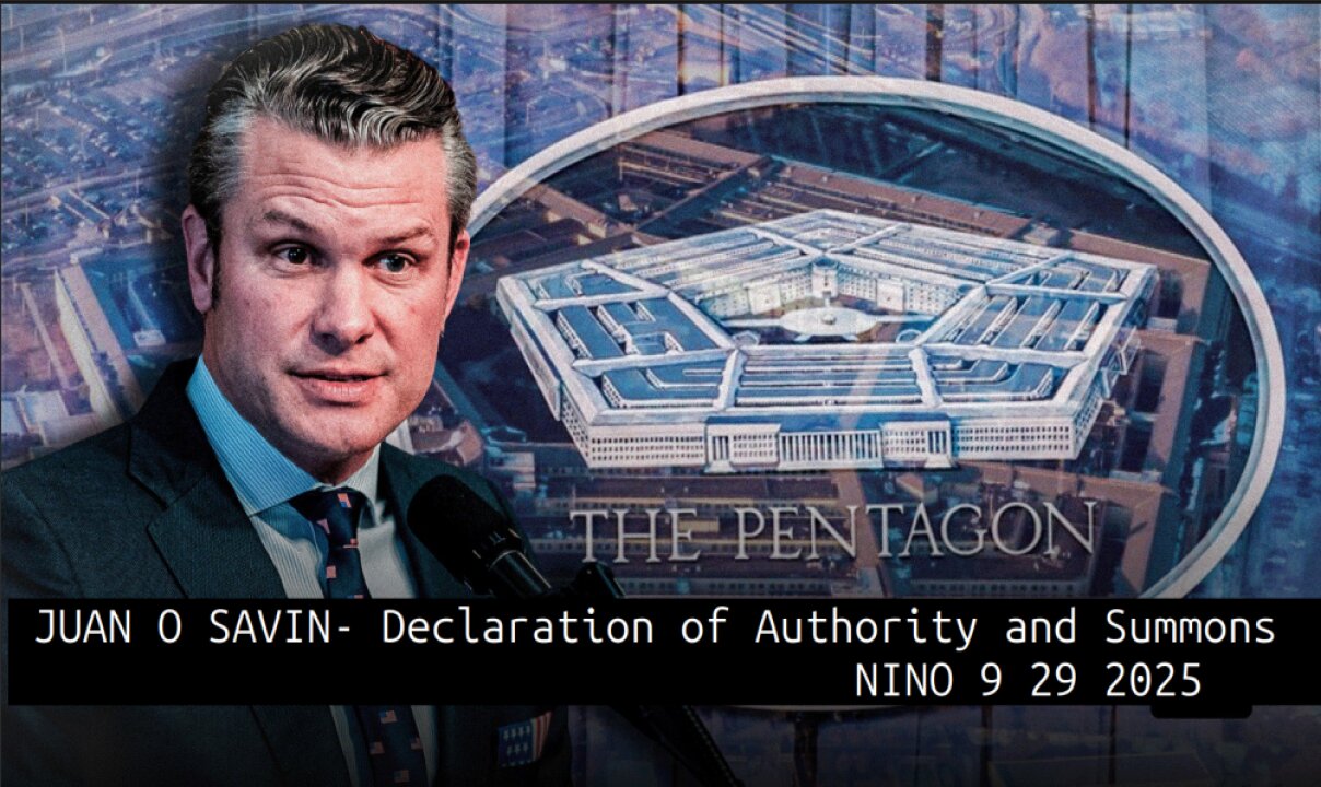 JUAN O SAVIN- Declaration of Authority and Summons - NINO 9 29 2025