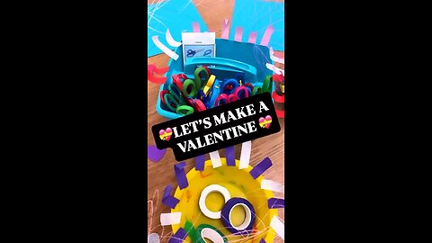 💖💛❤️💙💜 LET’S MAKE A VALENTINE Valentines Day Art Project