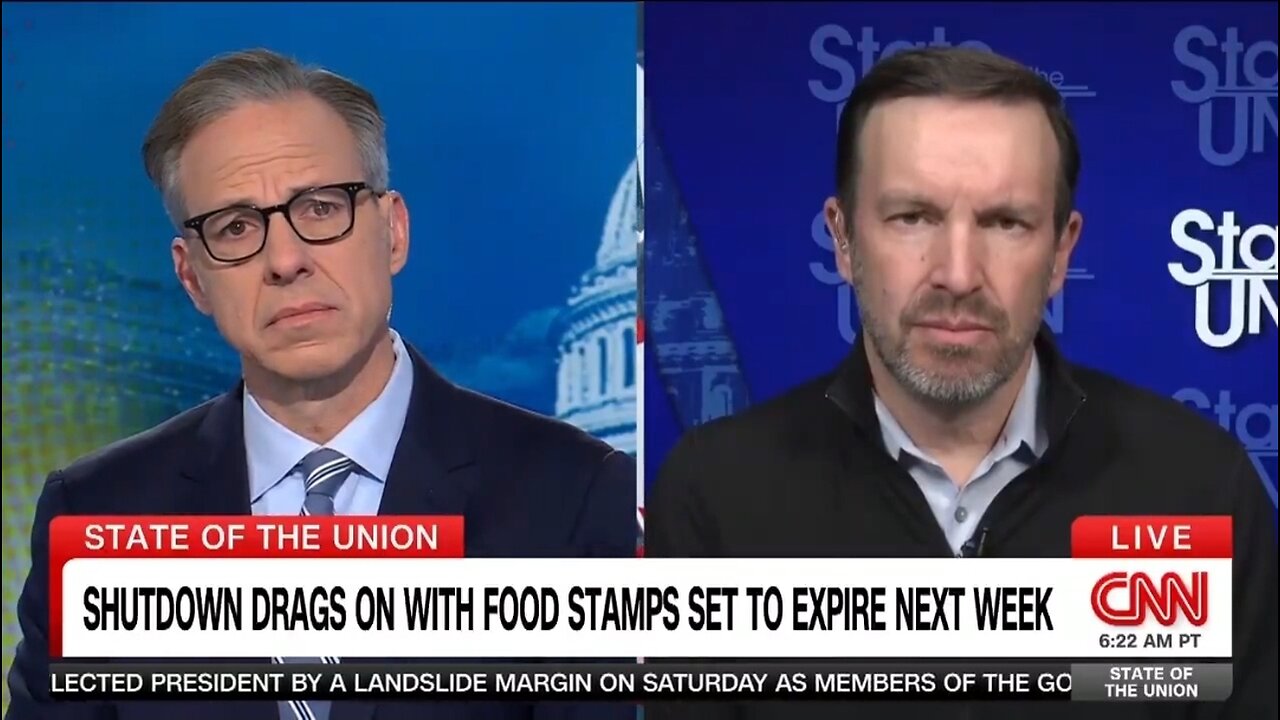 Sen Chris Murphy Blames Democrat Shutdown On Republicans