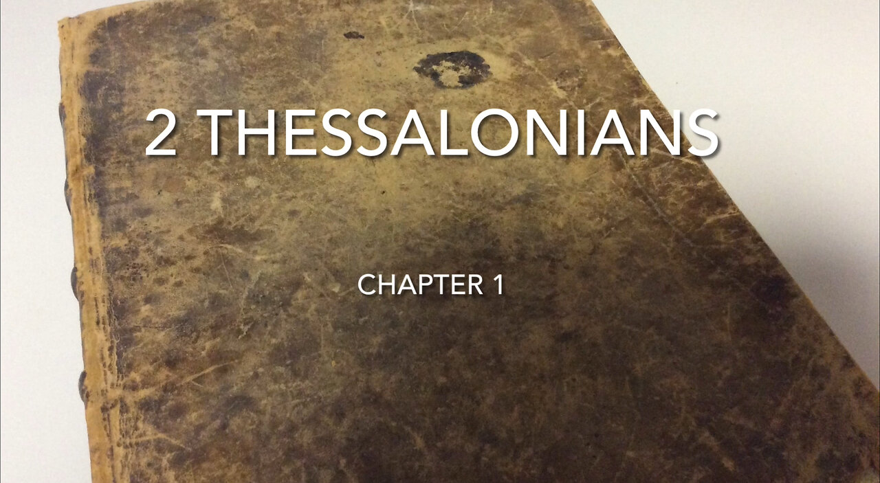 2 Thessalonians (Chapter 1) God is a Flame of Fire