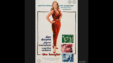 CS #237 The Burglar -Martha Vickers, Peter Capell , Jayne Mansfield.