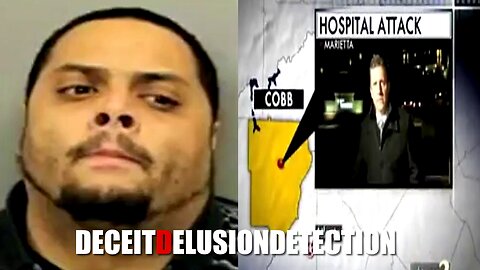 A black man attacks numerous white people inside a hospital waiting room