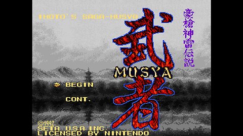 MUSYA (SNES) (Gameplay - Commentary)