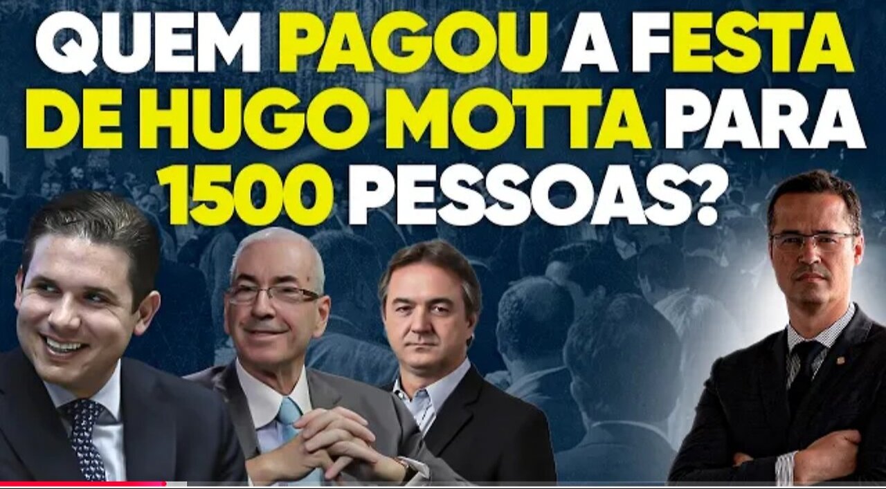 Quem pagou a festa de Hugo Motta com Eduardo Cunha, Wesley Batista e 1500 convidados?