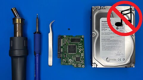 Repair Hard Drive Circuit Board From Short Circuit or Electrical Spike - Replace TVS Diodes No Music