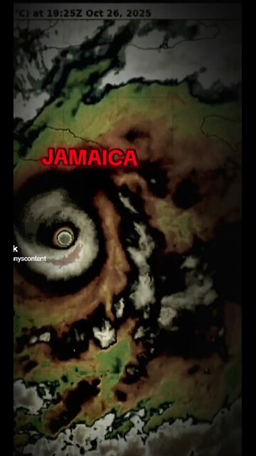 EXTREMELY POWERFUL MAJOR HURRICANE MELISSA AIMS FOR DIRECT HIT LANDFALL in #JAMAICA