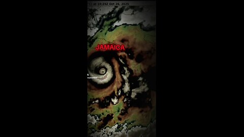 EXTREMELY POWERFUL MAJOR HURRICANE MELISSA AIMS FOR DIRECT HIT LANDFALL in #JAMAICA