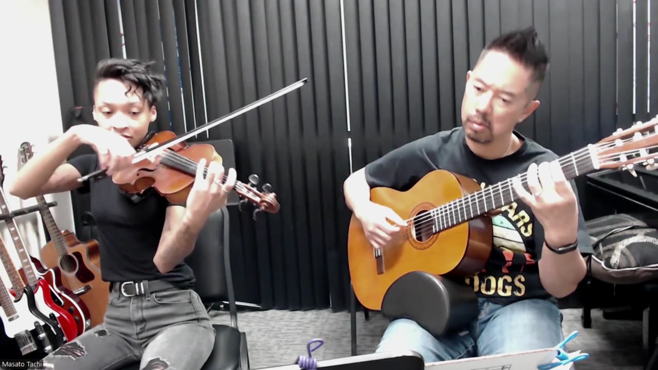If I Aint Got You for Violin and Guitar Practice Session