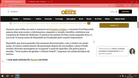 Cientista descobre que ganhou Nobel depois de dias offline.mp4